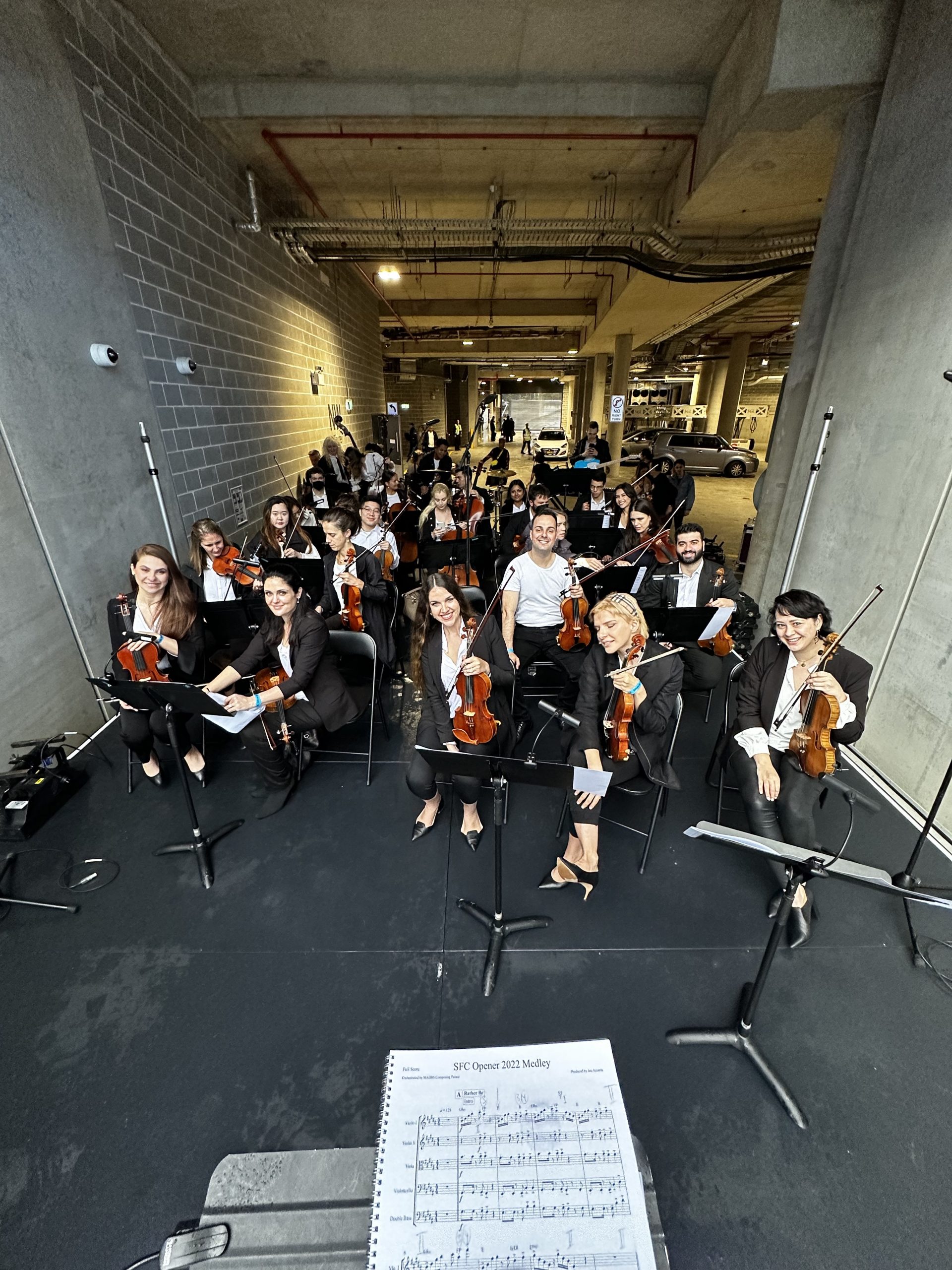Orchestra at ANZ Stadium